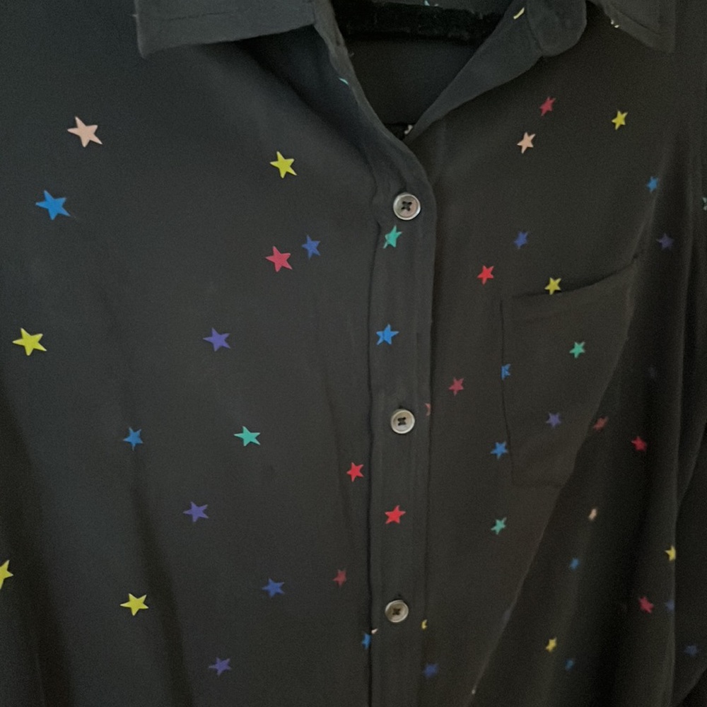 Rails Silk Button Down Size Medium - image 3